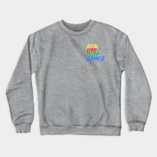 Real Life Elite Gamer (Mood Colors) - Pocket ver. Crewneck Sweatshirt